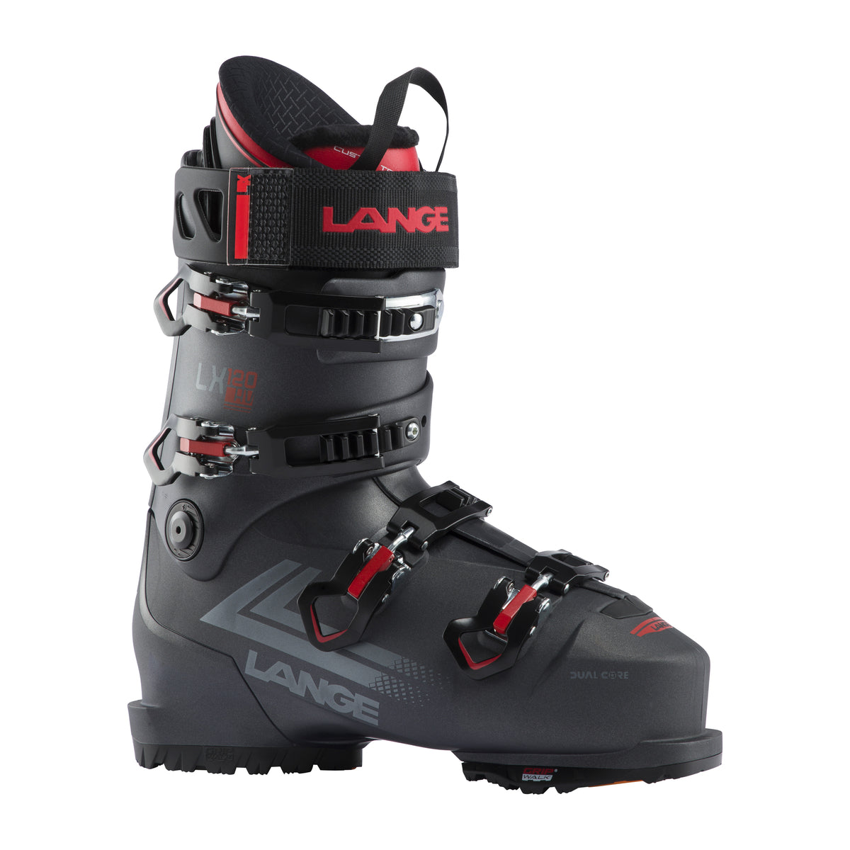 Lange LX 120 HV GW all mountain skischoenen grijs/rood heren