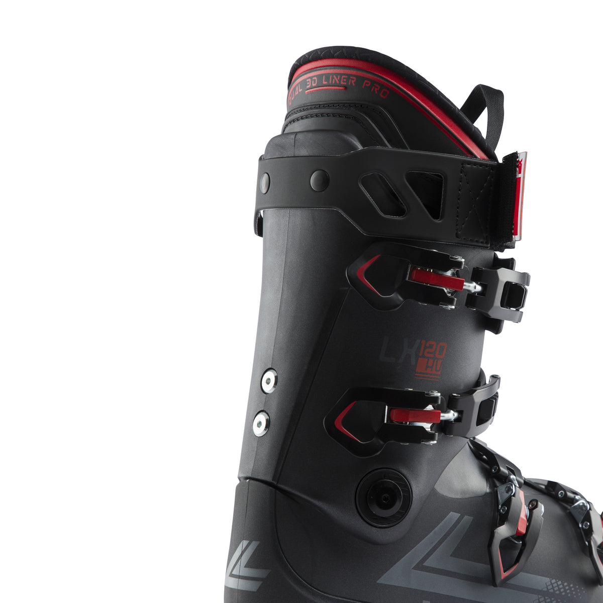 Lange LX 120 HV GW all mountain skischoenen grijs/rood heren