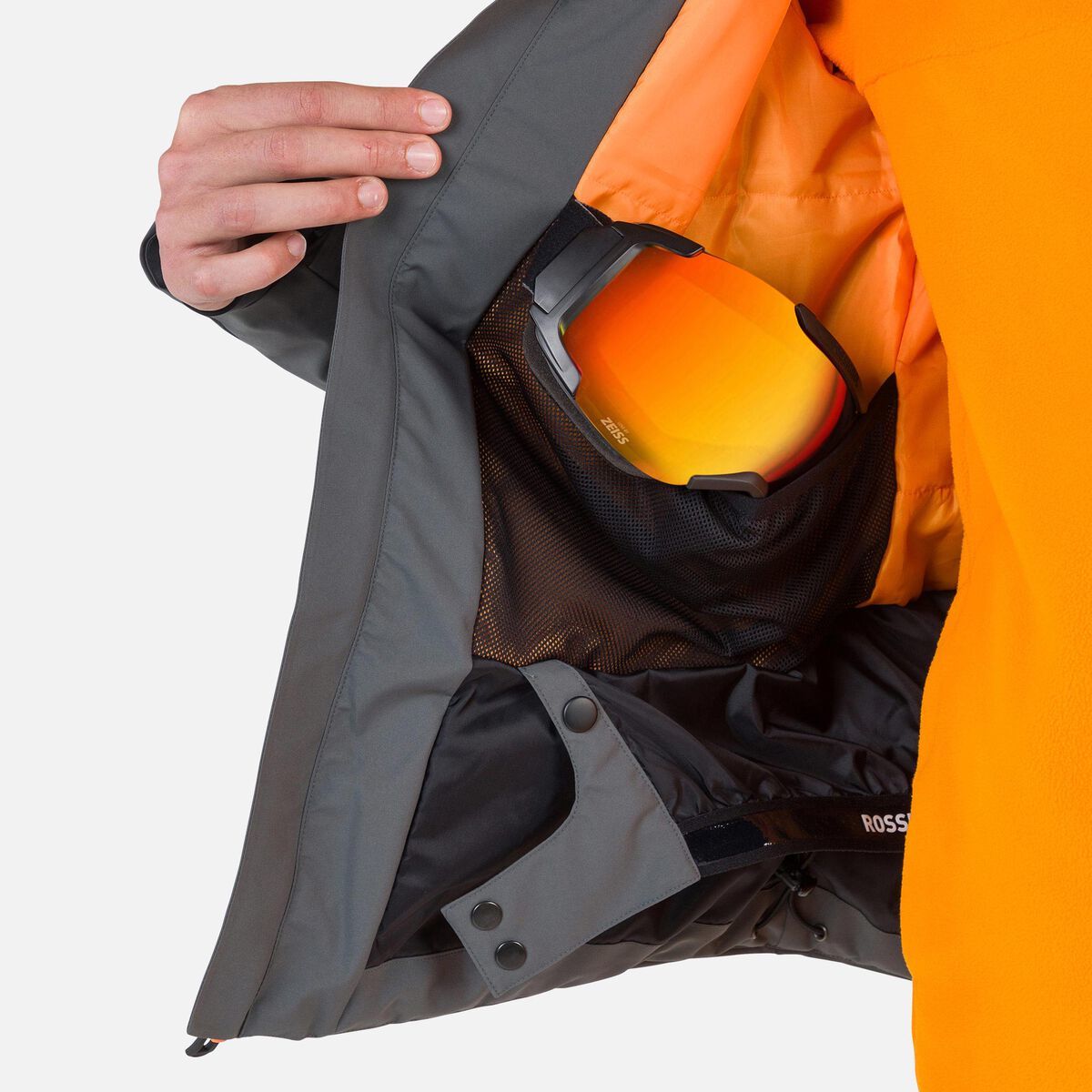 Rossignol Strawpile ski jas grijs heren