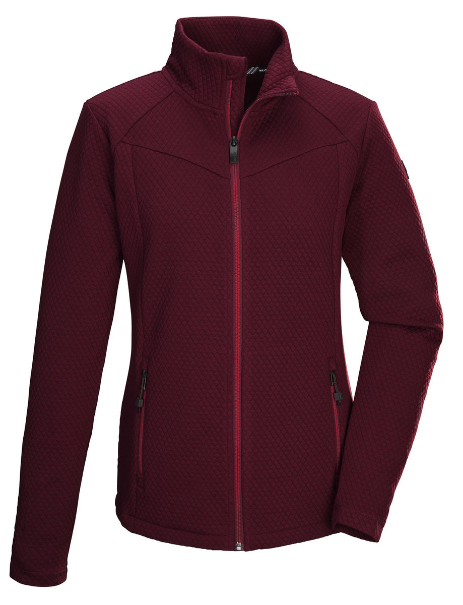 Killtec KOW 2 fleece vest dames rood