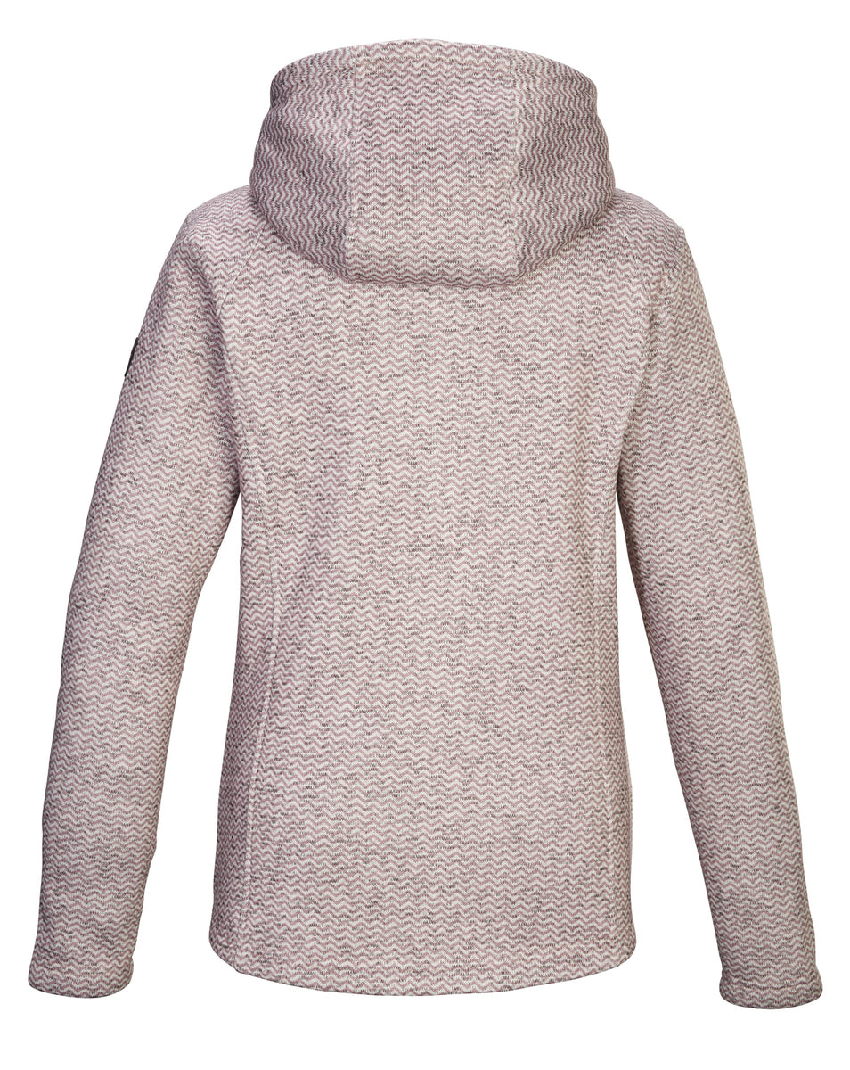 Killtec KOW 5 gebreid fleece vest dames roze