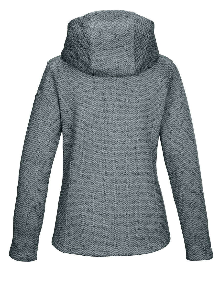 Killtec KOW 5 gebreid fleece vest dames blauw/grijs