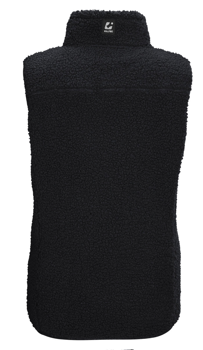 Killtec KOW 7 sherpa fleece bodywarmer dames zwart