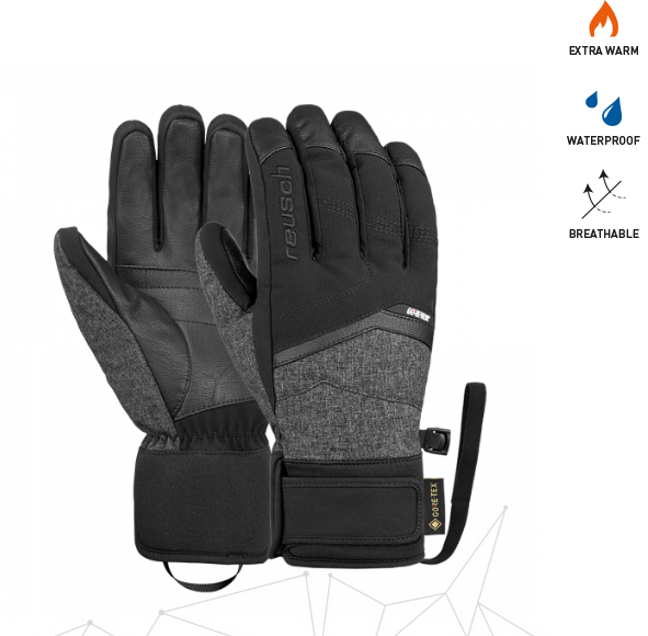 Reusch Blaster GTX skihandschoenen zwart/wit