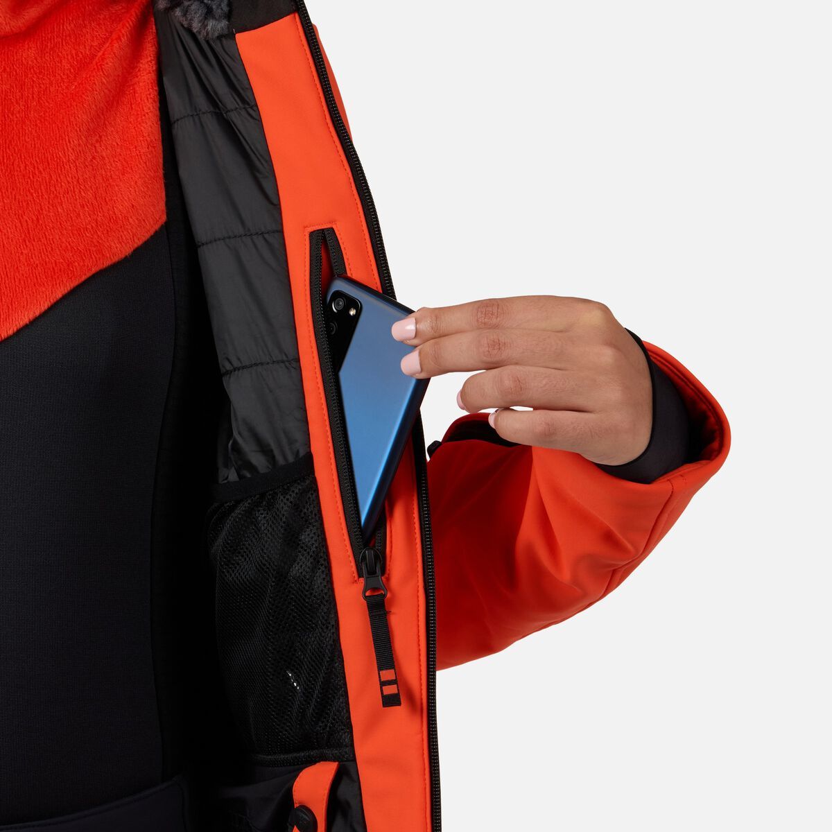 Rossignol Cieloalto softshell ski jas oranje dames