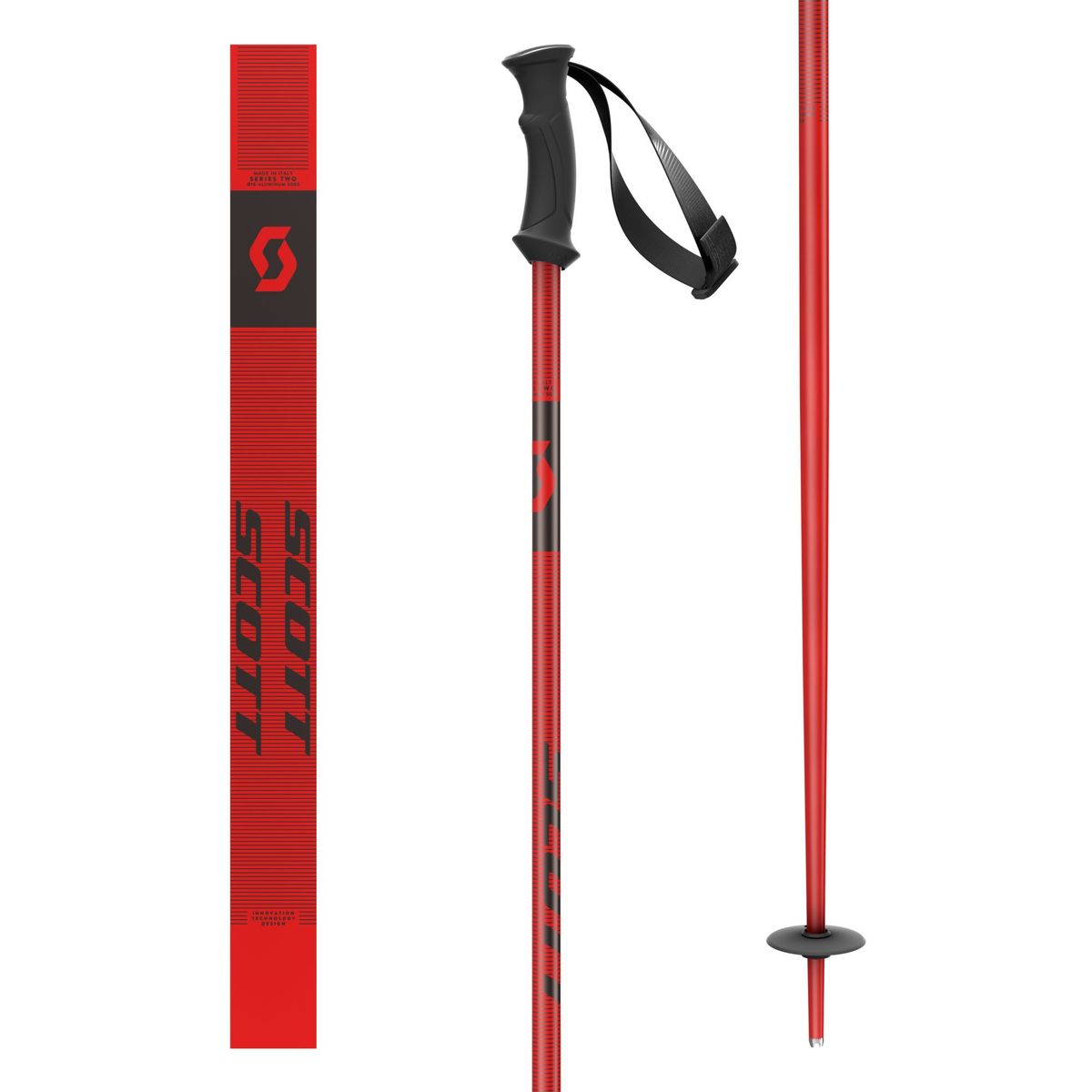 Scott 540 Pro skistokken rood