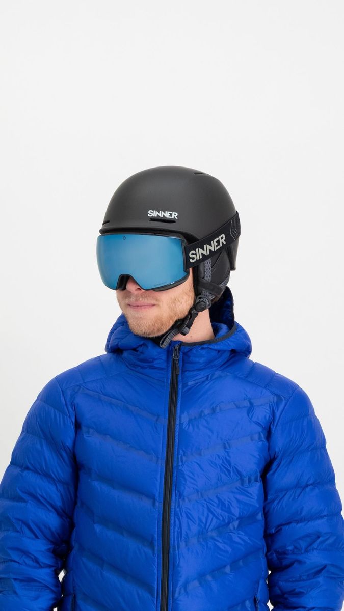 Sinner BOREAS skibril mat zwart/blauw + extra oranje S1 lens