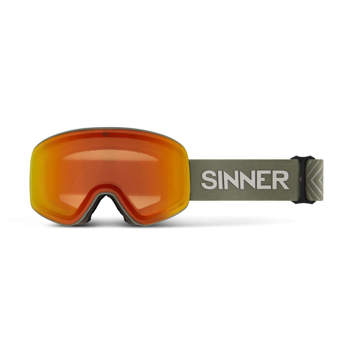 Sinner SNOWGHOST TRANS+ skibril groen/oranje