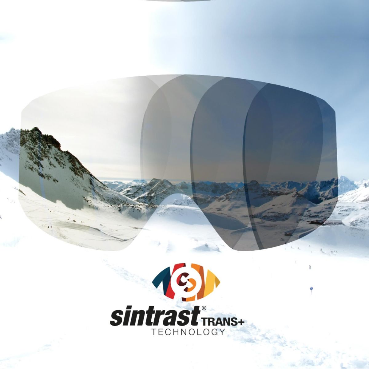 Sinner SNOWGHOST TRANS+ skibril wit/oranje