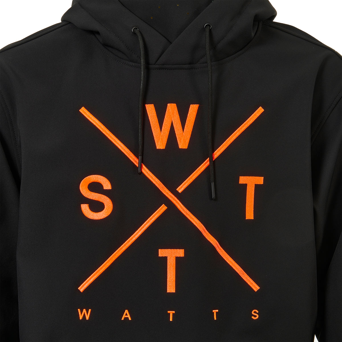 WATTS Orbital softshell ski jas zwart/oranje