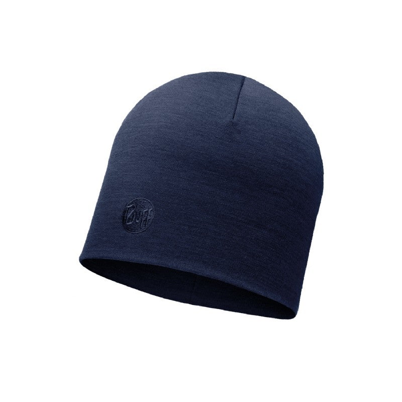 Buff Heavyweight Merino Wool Hat Solid Denim muts