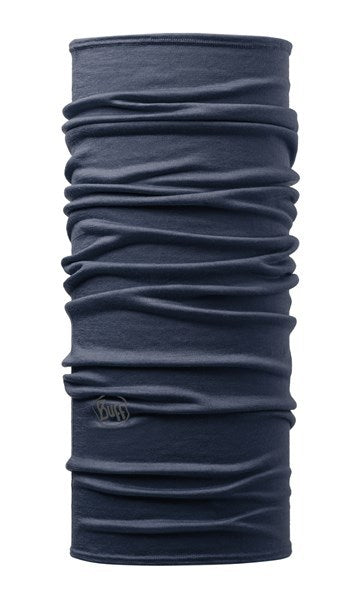 Buff Lightweight Merino Wool Solid Denim nekwarmer