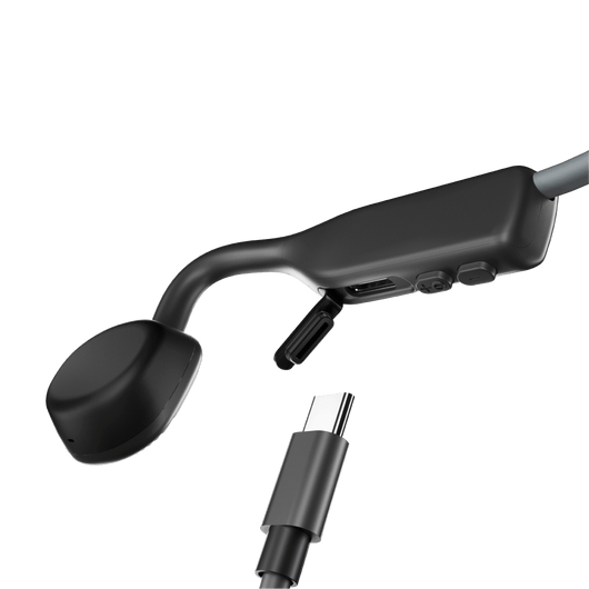 Shokz OpenMove bone conduction hoofdtelefoon grijs