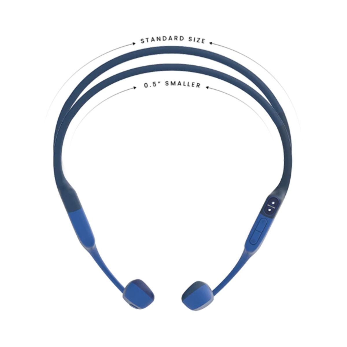 Shokz OpenRun Mini bone conduction hoofdtelefoon blauw