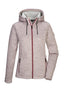 Killtec KOW 5 gebreid fleece vest dames roze