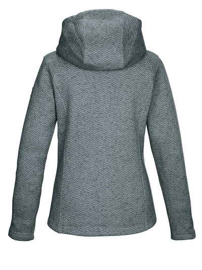 Killtec KOW 5 gebreid fleece vest dames blauw/grijs