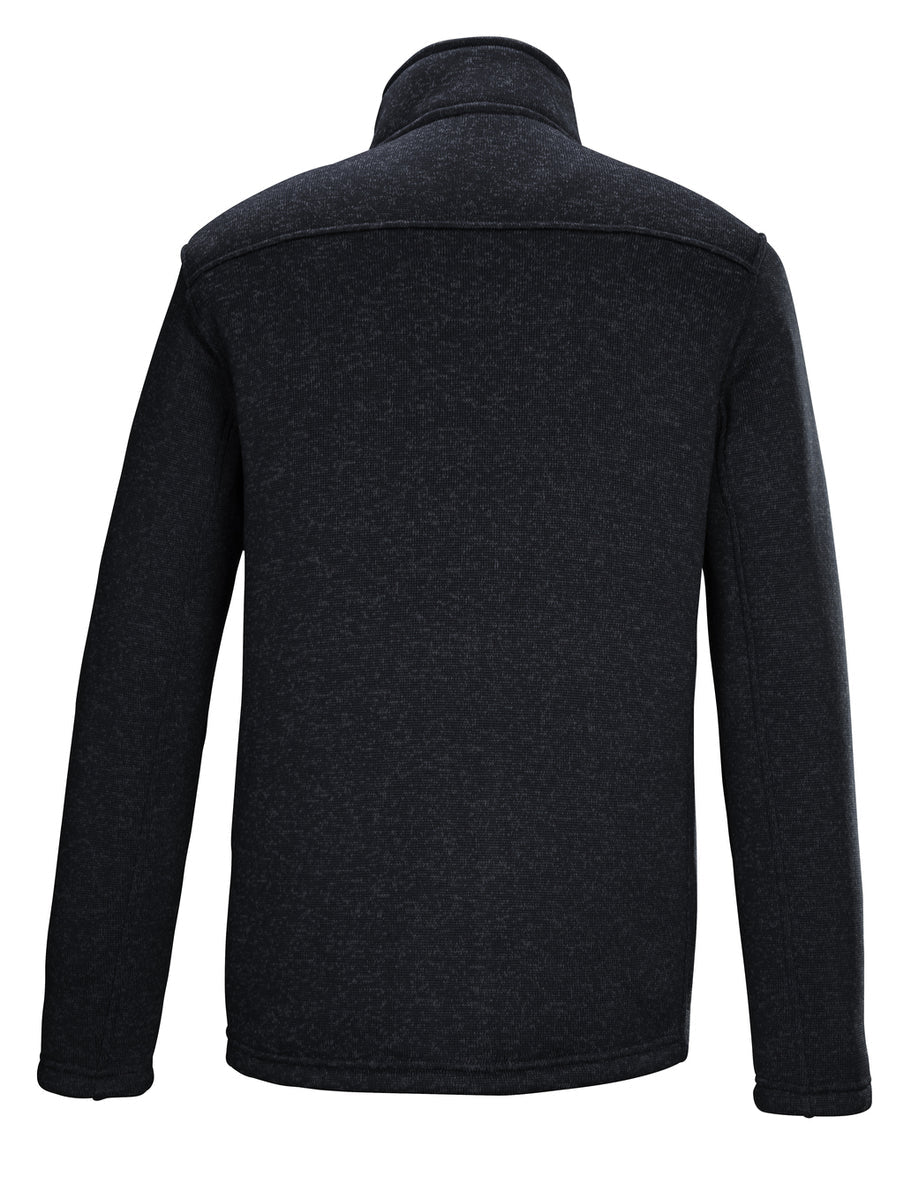 Killtec KOW 73 gebreid fleece vest heren zwart/blauw