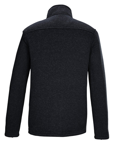Killtec KOW 73 gebreid fleece vest heren zwart/blauw