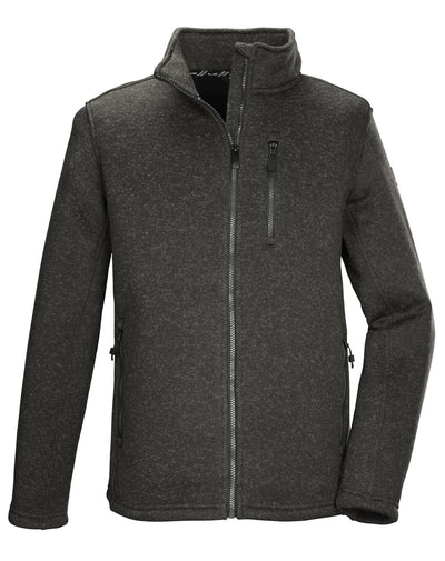 Killtec KOW 73 gebreid fleece vest heren groen/antraciet