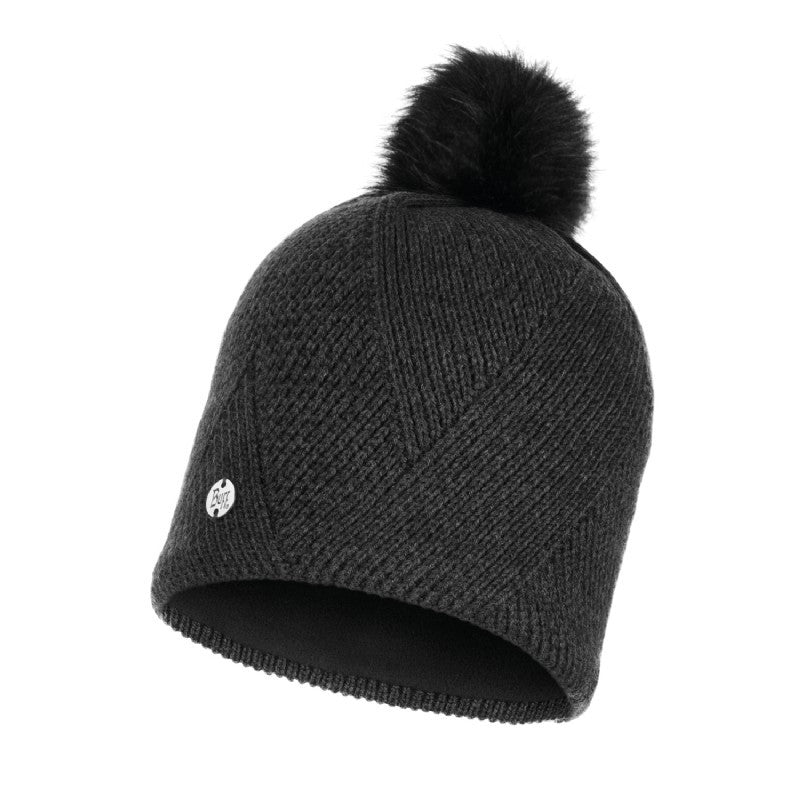 Buff Knitted & Polar Hat Disa Black muts