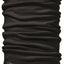 Buff Lightweight Merino Wool Solid Black nekwarmer