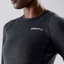 Craft Core Wool Merino W thermoset zwart/grijs dames