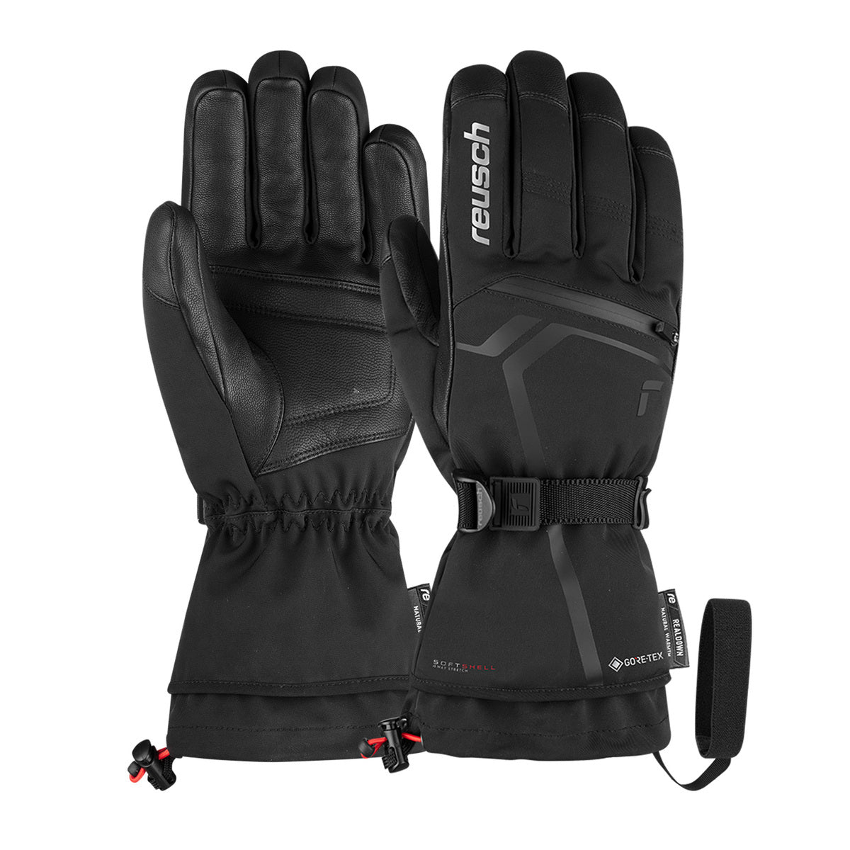 Reusch Down Spirit GTX skihandschoenen  zwart