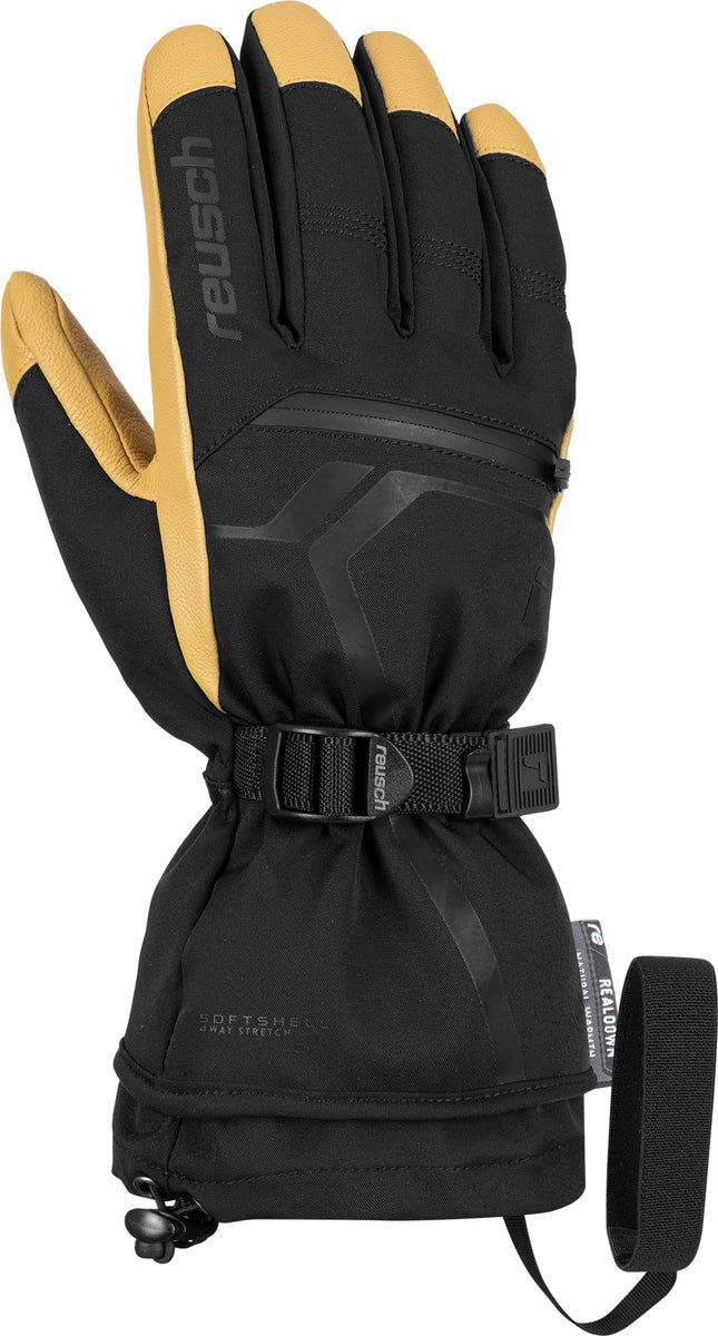 Reusch Down Spirit GTX skihandschoenen zwart/bruin