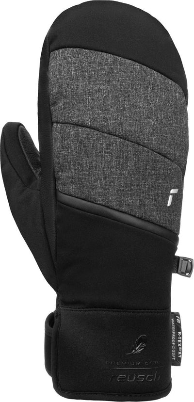 Reusch Febe R-Tex XT Mitten skiwanten zwart/grijs