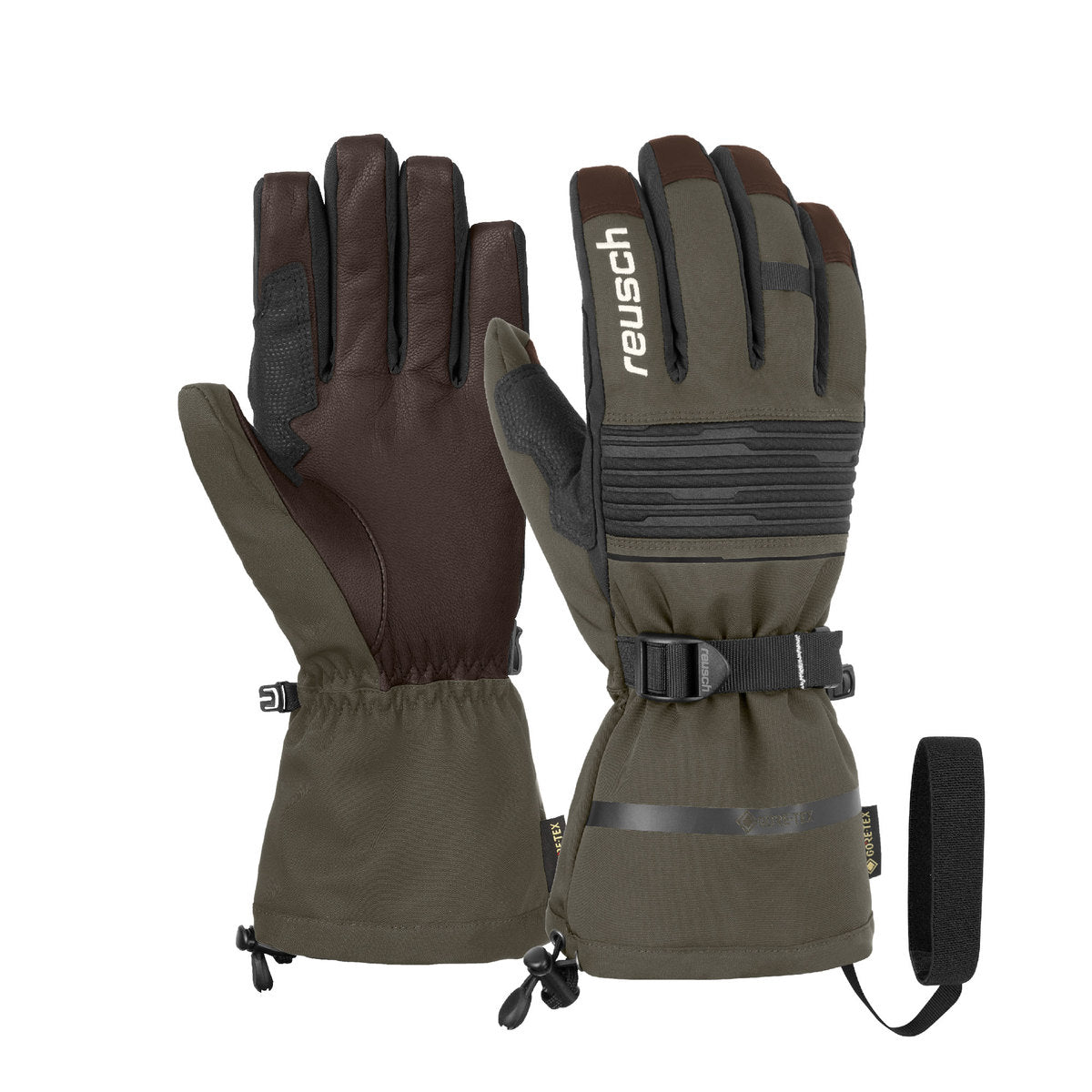 Reusch Isidro GTX skihandschoenen groen/zwart
