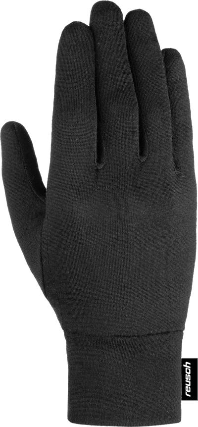 Reusch Merino Wool Conductive onderhandschoenen zwart