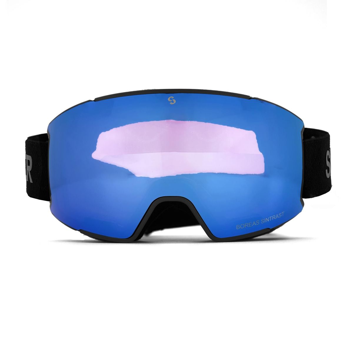 Sinner BOREAS skibril mat zwart/blauw + extra oranje S1 lens