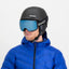 Sinner BOREAS skibril mat zwart/blauw + extra oranje S1 lens