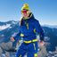 Snowsuits Alpine Girl onesie skipak blauw/geel dames