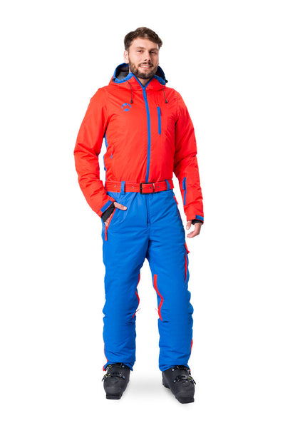 Snowsuits First Track onesie skipak rood/blauw heren