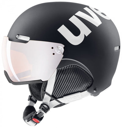 Uvex HLMT 500 Visor skihelm met vizier zwart/wit