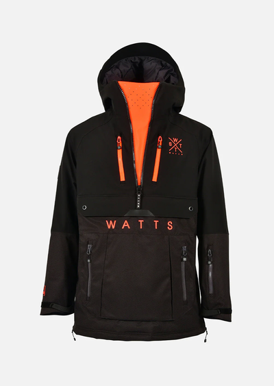 WATTS Jump ski jas donkergrijs/oranje heren