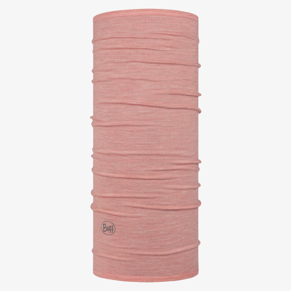 Buff Lightweight Merino Wool Multistripes roze nekwarmer