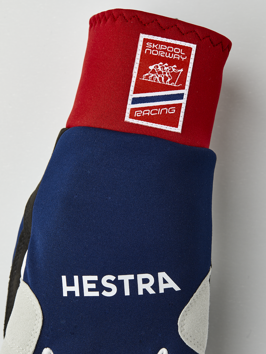 Hestra Windstopper Race Tracker skihandschoenen blauw/rood