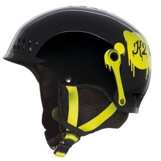 K2 Entity skihelm kinder zwart/geel