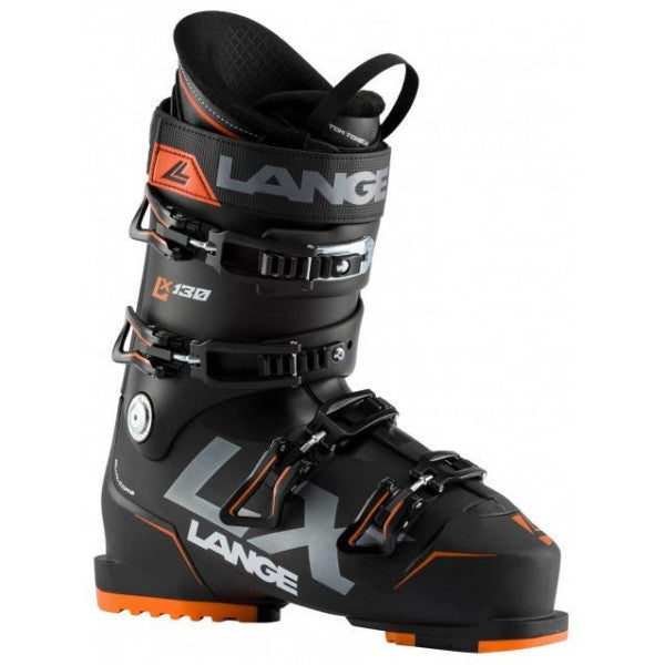 Lange LX 130 skischoenen heren zwart/oranje
