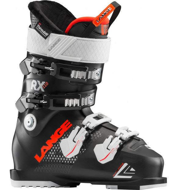 Lange RX 110 skischoenen dames zwart/wit/oranje