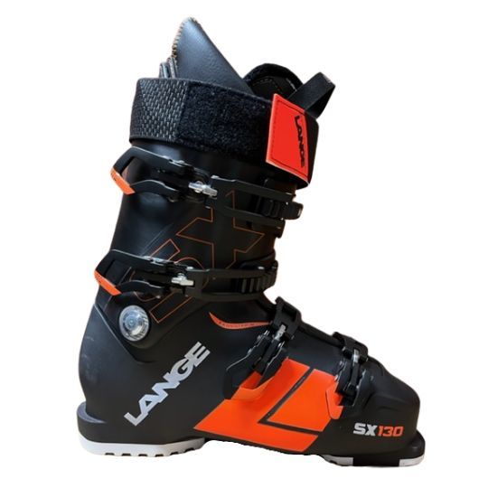Lange SX 130 skischoenen heren zwart/oranje