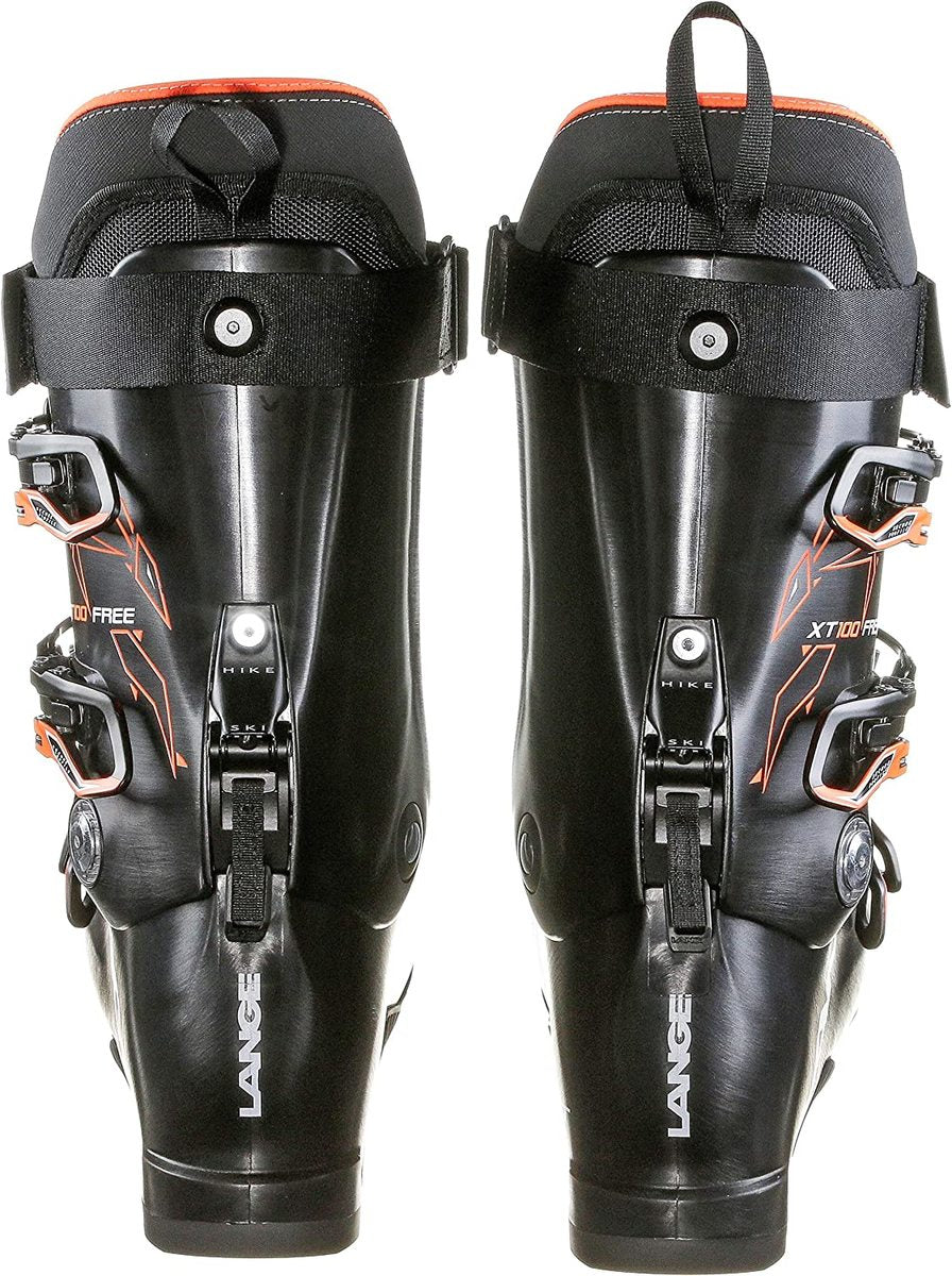 Lange XT100 FREE skischoenen heren zwart/oranje