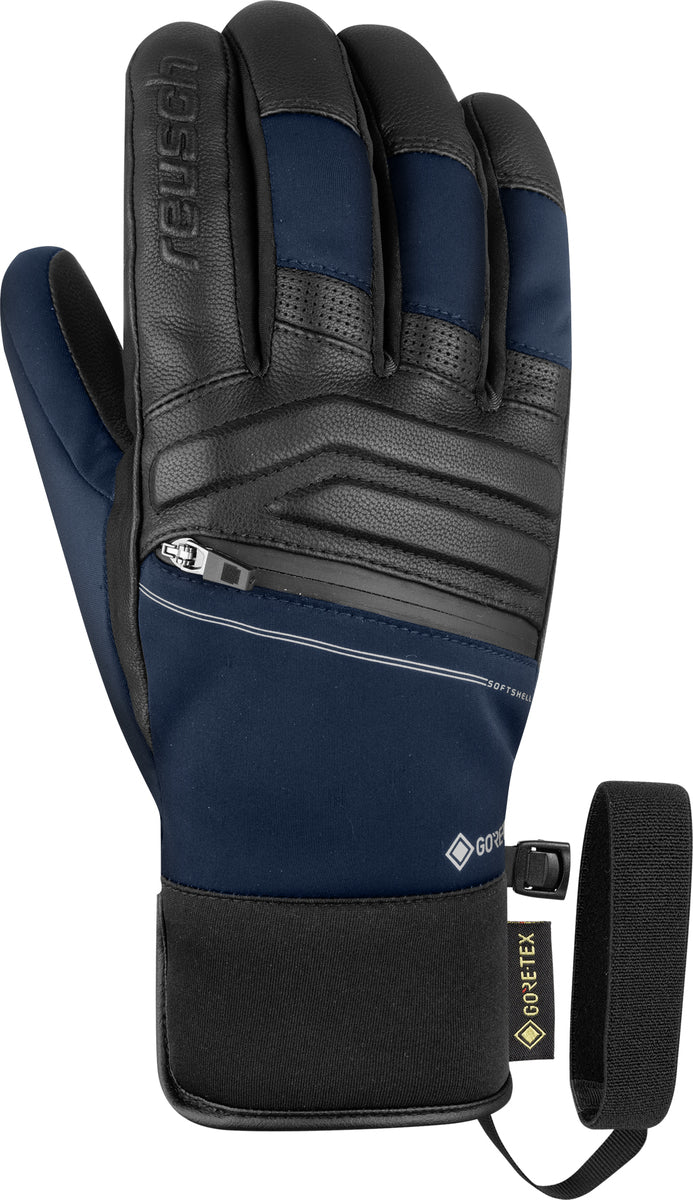 Reusch Mercury GTX skihandschoenen zwart/blauw