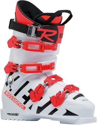 Rossignol Hero World Cup 130 skischoenen heren wit/rood