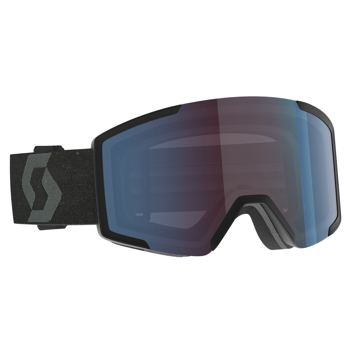 Scott Shield + extra lens skibril zwart