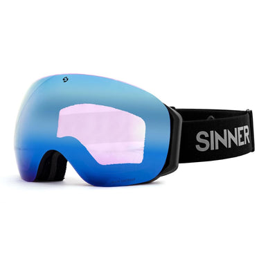 Sinner AVON skibril mat zwart/blauw + extra oranje S1 lens