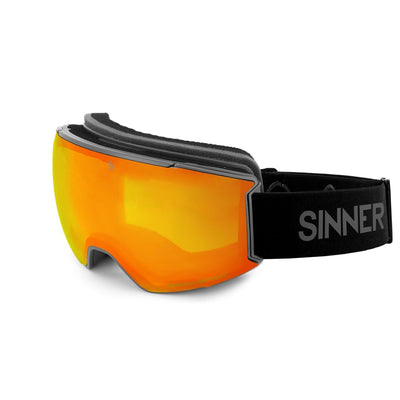 Sinner BOREAS skibril mat donker grijs/blauw + extra oranje S1 lens