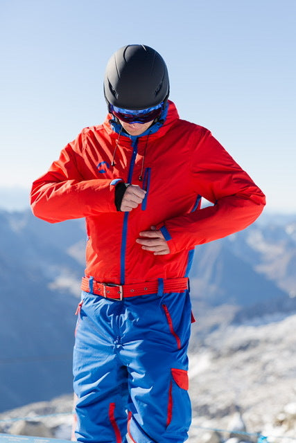 Snowsuits First Track onesie skipak rood/blauw heren